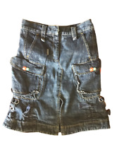 BYBLOS JUNIOR CLUB GONNA JEANS ZIP SHORTS SKIRT BAMBINA 6 ANNI