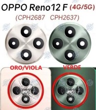 VETRINO VETRO FOTOCAMERA CAMERA POSTERIORE x OPPO RENO 12 F  12F MODELLO 4G 5G