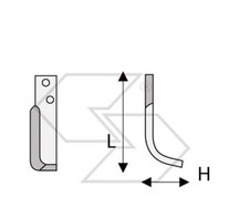 20 x ZAPPETTE ZAPPE MOTOZAPPA MOTOCOLTIVATORE NIBBI BRUNO E NT519 H65 L180 35x6