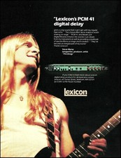 Steve Morse 1983 Lexicon PCM 41 pubblicità ritardo digitale 8 x 11 stampa pubblicitaria