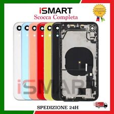 BACK COVER SCOCCA POSTERIORE COMPLETA PER IPHONE XR FLEX+TELAIO HOUSING VETRO