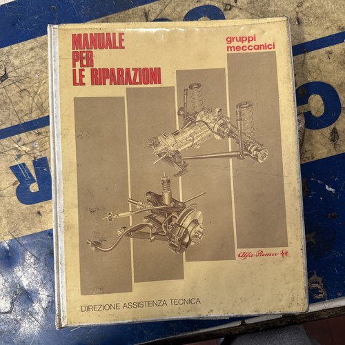 Manuale officina alfa - alfa, (