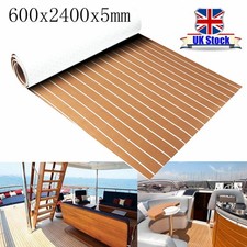 Tappetino pavimento teak EVA 240x60 cm 5 mm schiuma tappetino antiscivolo tappeto * yacht