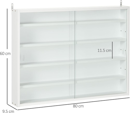 Homcom vetrina parete 5 - homcom, a