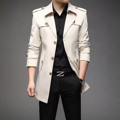 Trench uomo bianco - trench,