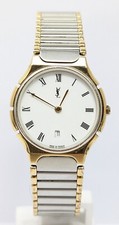 Orologio Yves Saint Laurent watch wristwatch YSL Cassandra silver gold women's