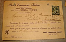 Cent. 5 LEONI perfin B.C.I. su