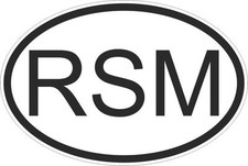 Adesivo Sticker Bandiera Ovale