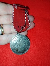 Rara medaglia Impero Tedesco Re Ludovigo II 1886 penso argento eccellente