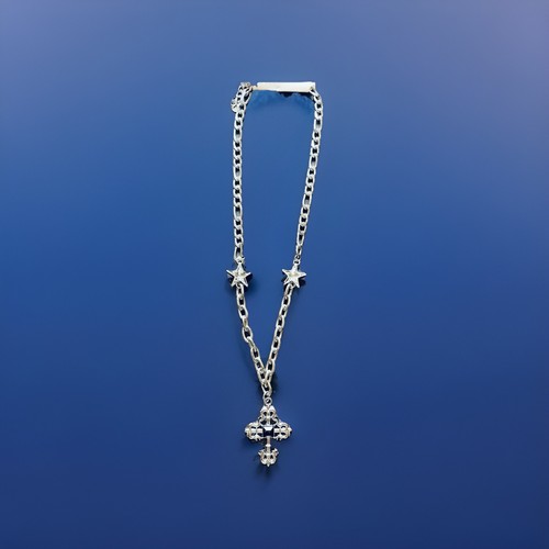 Collana croce gotica finta - collana,