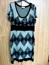 Abito in morbido tessuto tipo pile bordo in pizzo elastico - Tg XL (?) - VINTAGE