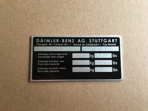 Targa mercedes w113 w111 - targa, w113,w111,w108