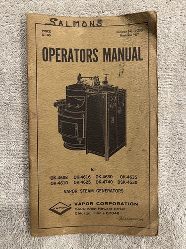 Raro manuale operatore - manuale, vintage