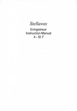 Manuale stellavox 7 - 1, 4