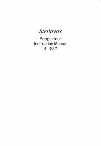 Manuale stellavox 7 - si, con