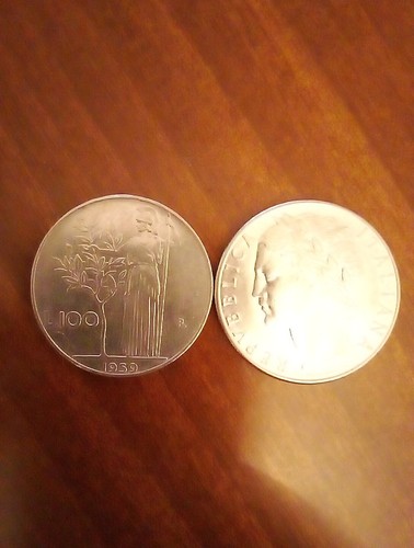 100 lire minerva - lire, 1959