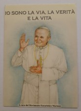 SANTINO Papa Giovanni Paolo II HOLY CARD Mov. Eucaristico Mariano Bacciolino FC