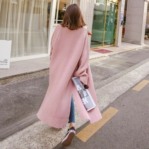 Cardigan lungo donna ampio