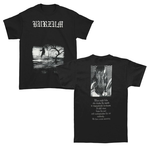 Maglietta 1burzum when night - 1burzum,