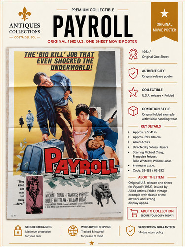 Payroll 1962 poster originale
