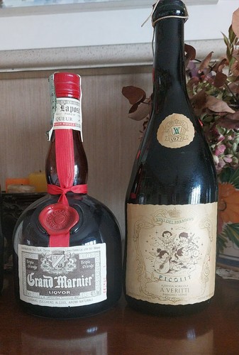 Bottiglie liquori vintage - bottiglie,