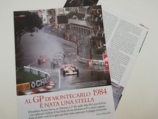 Clipping Ritaglio Articolo 2012 AYRTON SENNA GP Montecarlo 1984 Nasce una Stella