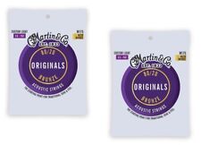 MARTIN M175 Originals 80/20 Bronze 011/052 2 SET MUTA CORDE CHITARRA ACUSTICA