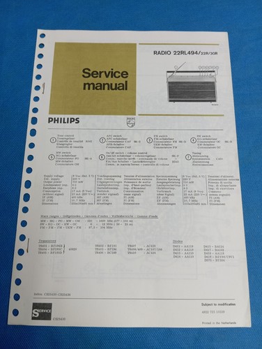 Radio philips 22rl494 vintage - philips,