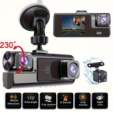 3 CAM DASHCAM PER AUTO
