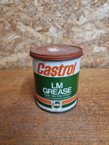 Vintage grease tin can - vintage,