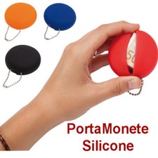 PORTA MONETE Euro PVC Centesimi UOMO DONNA PORTA SPICCIOLI Borsellino SILICONE