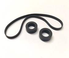 2x Cuscinetto in gomma per rulli di pressione + cinghia per registratore a nastro PIONEER RT-901 RT-909