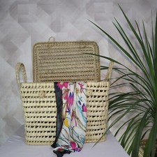 Baule portaoggetti in vimini