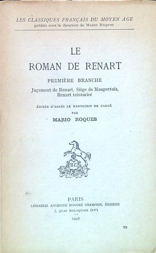Roman renart roques - le,