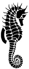 Sealife Seahorse Mylar modello