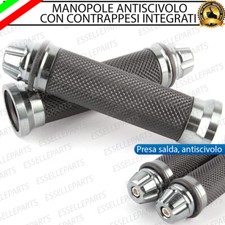 MANOPOLE MANUBRIO ANTISCIVOLO ARGENTO CON CONTRAPPESI PER BMW R 1200 C