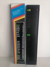 SCONTO 20% CALENDARIO PERPETUO DA PARETE FLUORESCENTE ANNI '80