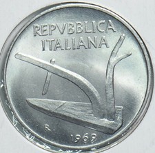 Italy 1969 10 Lire 298593