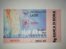 1993 1994 LAZIO ROMA 1-0 TICKET BIGLIETTO DISTINTI EST 6 MARZO 94 95 SERIE A 