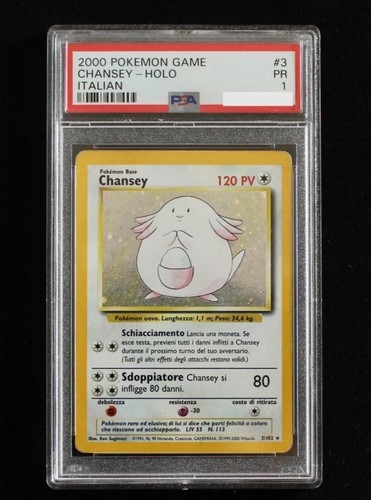 Pokemon chansey holo - pokemon, psa