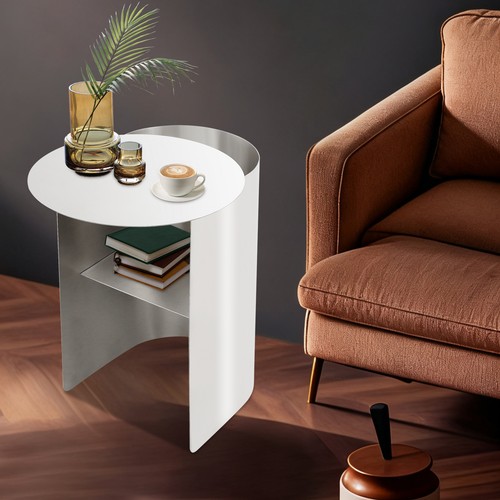 Tavolino acciaio inox - acciaio,