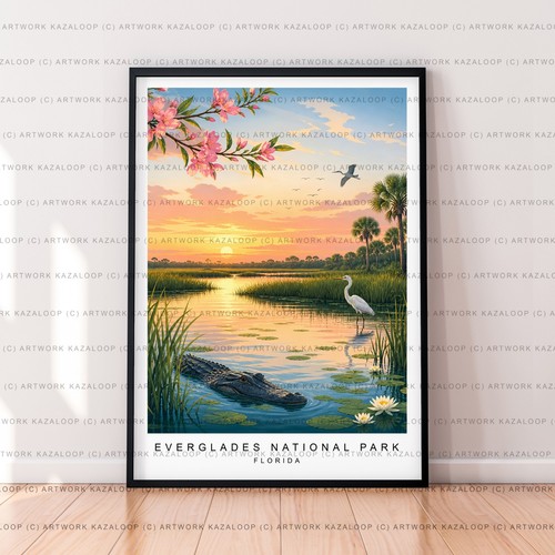 Poster scena fiume - , everglades