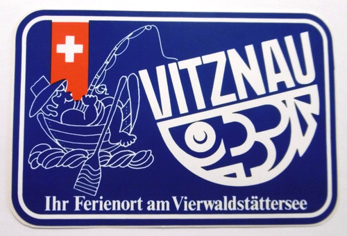 Adesivo souvenir vitznau lago - souvenir,