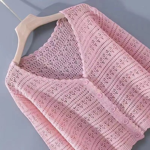 Summer neck hollow knitted - summer,