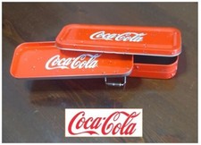 Coca Cola scatola in metallo con doppio fondo Vintage cm 19x7,5x4