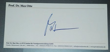 AUTOGRAPH MAX OTTE ECONOMY
