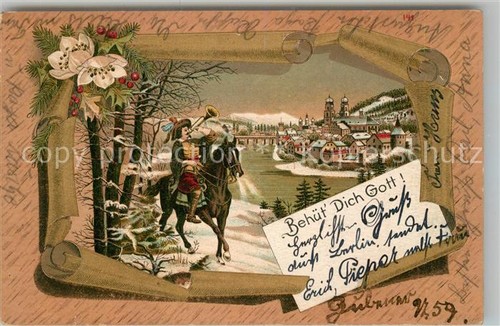 Trombettista scheffel cavallo - trombettista,