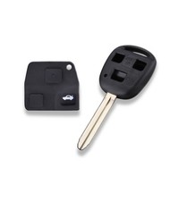 GUSCIO CHIAVE SCOCCA TELECOMANDO TOYOTA COROLLA CELICA RAV4 PRADO 3 TASTI + PAD 