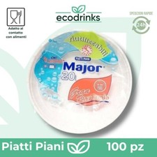 100 Piatti piani di Plastica