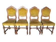 Quattro sedie stile Luigi XIII in noce - epoca primi 900  - rocchetto  stile 600